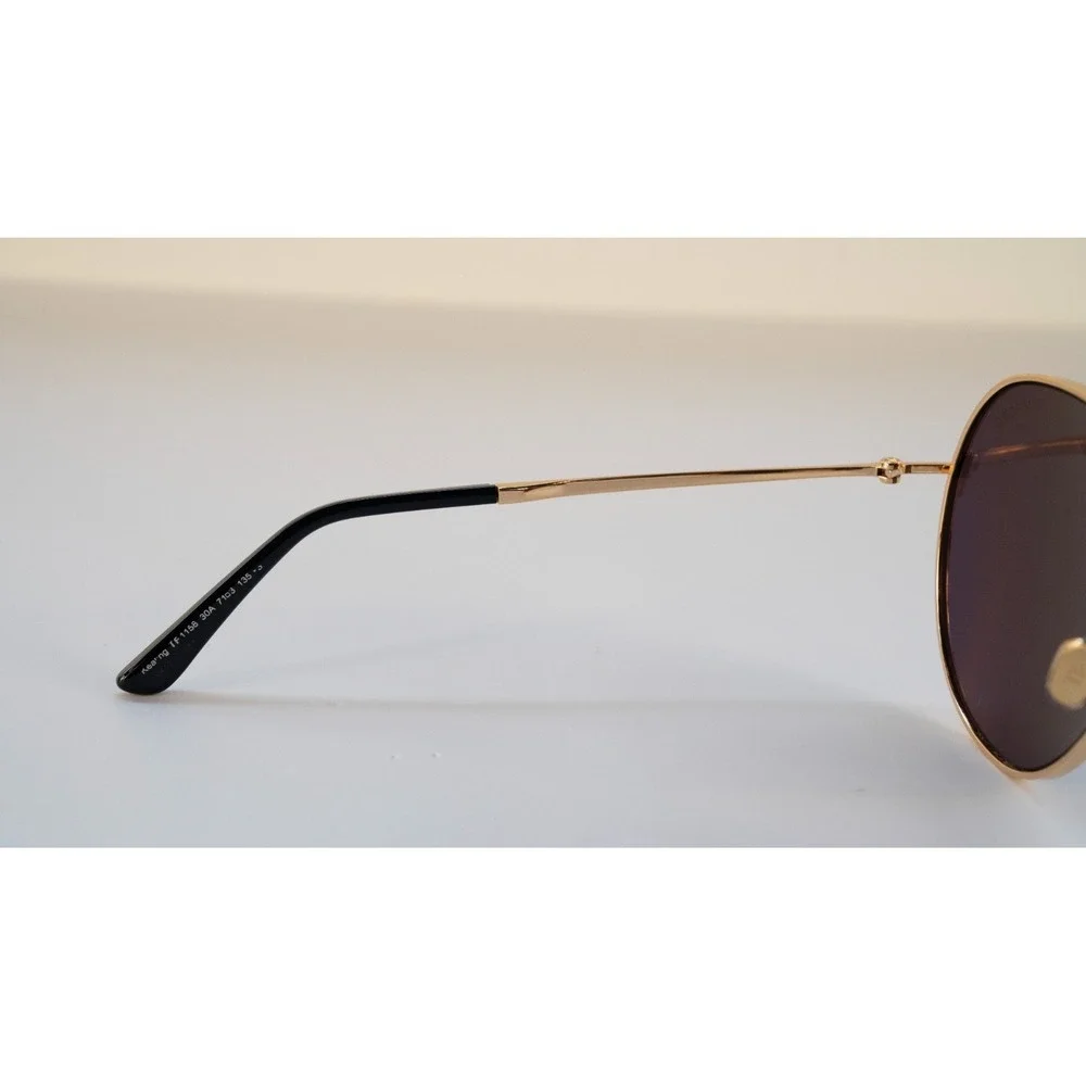 Tom Ford TF1158 Keating Mens Metal Sunglass 30A Shiny Deep Gold 71-30 Gray Italy